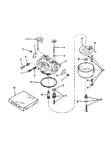 Carburetor parts for Craftsman Lawn & Garden Engine 14313301 from AppliancePartsPros.com