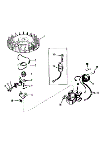 Magneto parts for Craftsman Lawn & Garden Engine 143133032 from AppliancePartsPros.com