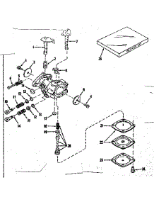 Carburetor parts for Craftsman Lawn & Garden Engine 143134032 from AppliancePartsPros.com