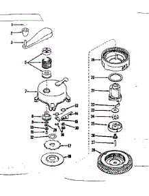 No-Pull Starter parts for Craftsman Lawn & Garden Engine 143134032 from AppliancePartsPros.com
