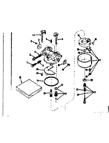 Carburetor parts for Craftsman Lawn & Garden Engine 143135022 from AppliancePartsPros.com