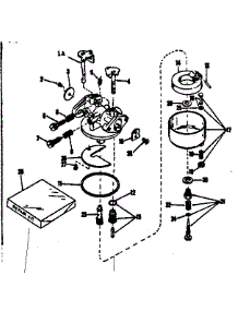 Carburetor parts for Craftsman Lawn & Garden Engine 143136032 from AppliancePartsPros.com