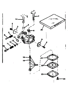 Carburetor parts for Craftsman Lawn & Garden Engine 143141012 from AppliancePartsPros.com