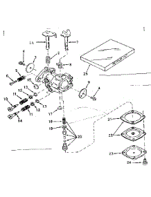 Carburetor No. 630986 parts for Craftsman Lawn & Garden Engine 143141032 from AppliancePartsPros.com