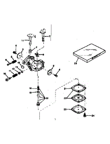 Carburetor parts for Craftsman Lawn & Garden Engine 143141102 from AppliancePartsPros.com