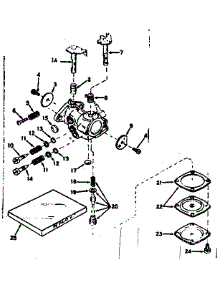 Carburetor parts for Craftsman Lawn & Garden Engine 143141132 from AppliancePartsPros.com