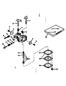 Carburetor parts for Craftsman Lawn & Garden Engine 143141142 from AppliancePartsPros.com