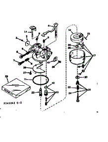 Carburetor parts for Craftsman Lawn & Garden Engine 143141242 from AppliancePartsPros.com