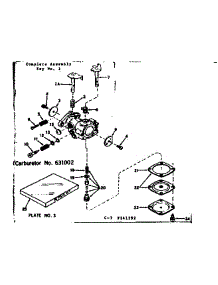 Carburetor parts for Craftsman Lawn & Garden Engine 143141292 from AppliancePartsPros.com