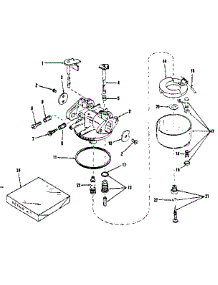 Carburetor No. 29168 (Lmg-132) parts for Craftsman Lawn & Garden Engine 14314351 from AppliancePartsPros.com
