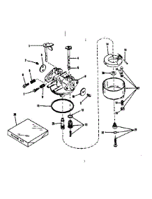 Carburetor No. 29168 (Lmg-132) parts for Craftsman Lawn & Garden Engine 14314351V from AppliancePartsPros.com