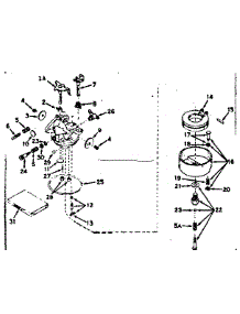Carburetor parts for Craftsman Lawn & Garden Engine 143157032 from AppliancePartsPros.com