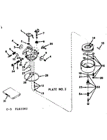 Carburetor parts for Craftsman Lawn & Garden Engine 143161082 from AppliancePartsPros.com