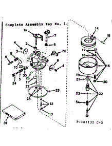 Carburetor parts for Craftsman Lawn & Garden Engine 143161132 from AppliancePartsPros.com