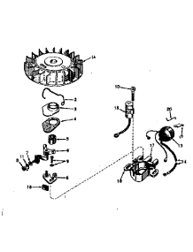 Magneto No. 610690A parts for Craftsman Lawn & Garden Engine 143161172 from AppliancePartsPros.com