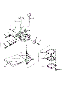 Carburetor No. 631002 parts for Craftsman Lawn & Garden Engine 143161172 from AppliancePartsPros.com