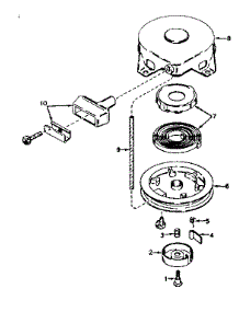 Rewind Starter No. 590420 parts for Craftsman Lawn & Garden Engine 143161172 from AppliancePartsPros.com