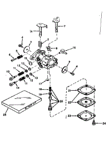 Carburetor No. 630986 parts for Craftsman Lawn & Garden Engine 143161182 from AppliancePartsPros.com
