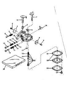 Carburetor No. 631018 parts for Craftsman Lawn & Garden Engine 143161202 from AppliancePartsPros.com