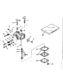 Carburetor No. 630986 parts for Craftsman Lawn & Garden Engine 143161232 from AppliancePartsPros.com