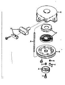 Rewind Starter No. 590420 parts for Craftsman Lawn & Garden Engine 143161232 from AppliancePartsPros.com