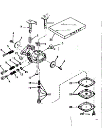 Carburetor parts for Craftsman Lawn & Garden Engine 143161242 from AppliancePartsPros.com