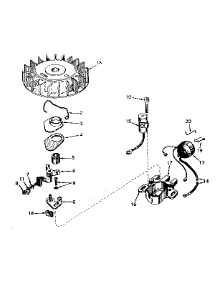Magneto No. 610690A parts for Craftsman Lawn & Garden Engine 143161262 from AppliancePartsPros.com