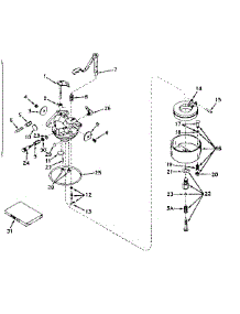 Carburetor No. 631298 parts for Craftsman Lawn & Garden Engine 143161262 from AppliancePartsPros.com