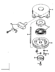 Rewind Starter No. 590420 parts for Craftsman Lawn & Garden Engine 143161262 from AppliancePartsPros.com