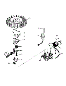 Magneto No. 610690A parts for Craftsman Lawn & Garden Engine 143163062 from AppliancePartsPros.com