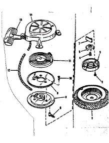 Starter No. 29224 parts for Craftsman Lawn & Garden Engine 14316351 from AppliancePartsPros.com