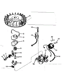 Magneto No. 610716 parts for Craftsman Lawn & Garden Engine 143164022 from AppliancePartsPros.com