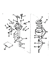 Carburetor parts for Craftsman Lawn & Garden Engine 143164072 from AppliancePartsPros.com