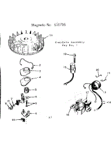 Magneto parts for Craftsman Lawn & Garden Engine 143164092 from AppliancePartsPros.com