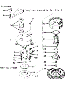 Rewind Starter parts for Craftsman Lawn & Garden Engine 143164142 from AppliancePartsPros.com