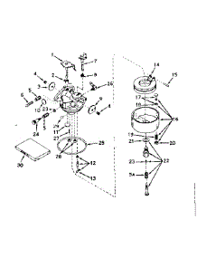 Carburetor No. 630987A parts for Craftsman Lawn & Garden Engine 143164162 from AppliancePartsPros.com