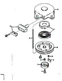 Rewind Starter No. 590420 parts for Craftsman Lawn & Garden Engine 143165032 from AppliancePartsPros.com