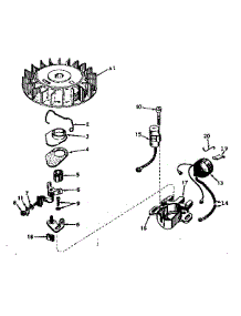 Magneto No. 610689A parts for Craftsman Lawn & Garden Engine 143165042 from AppliancePartsPros.com