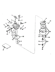 Carburetor No. 631128 parts for Craftsman Lawn & Garden Engine 143165042 from AppliancePartsPros.com