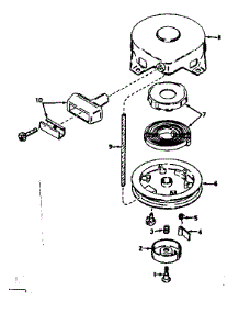 Rewind Starter No. 590420 parts for Craftsman Lawn & Garden Engine 143165042 from AppliancePartsPros.com