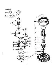 No-Pull Starter No. 29750 parts for Craftsman Lawn & Garden Engine 143165052 from AppliancePartsPros.com