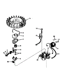 Magneto No. 610689A parts for Craftsman Lawn & Garden Engine 143167012 from AppliancePartsPros.com