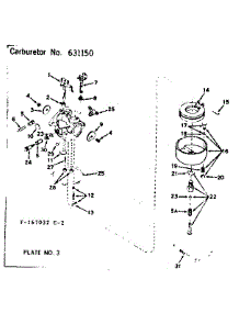 Carburetor parts for Craftsman Lawn & Garden Engine 143167032 from AppliancePartsPros.com