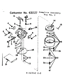 Carburetor parts for Craftsman Lawn & Garden Engine 143167042 from AppliancePartsPros.com