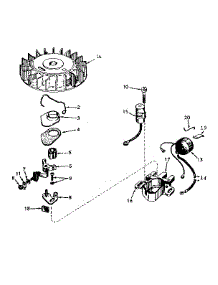 Magneto No. 610693A parts for Craftsman Lawn & Garden Engine 143171012 from AppliancePartsPros.com