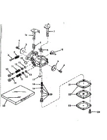 Carburetor No. 630986 parts for Craftsman Lawn & Garden Engine 143171012 from AppliancePartsPros.com