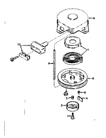 Rewind Starter No. 590420 parts for Craftsman Lawn & Garden Engine 143171012 from AppliancePartsPros.com