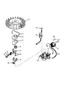 Magneto No. 610693A parts for Craftsman Lawn & Garden Engine 143171022 from AppliancePartsPros.com
