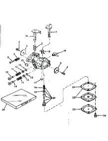 Carburetor No. 630986 parts for Craftsman Lawn & Garden Engine 143171022 from AppliancePartsPros.com