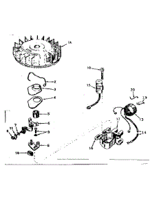 Magneto No. 610716 parts for Craftsman Lawn & Garden Engine 143171032 from AppliancePartsPros.com